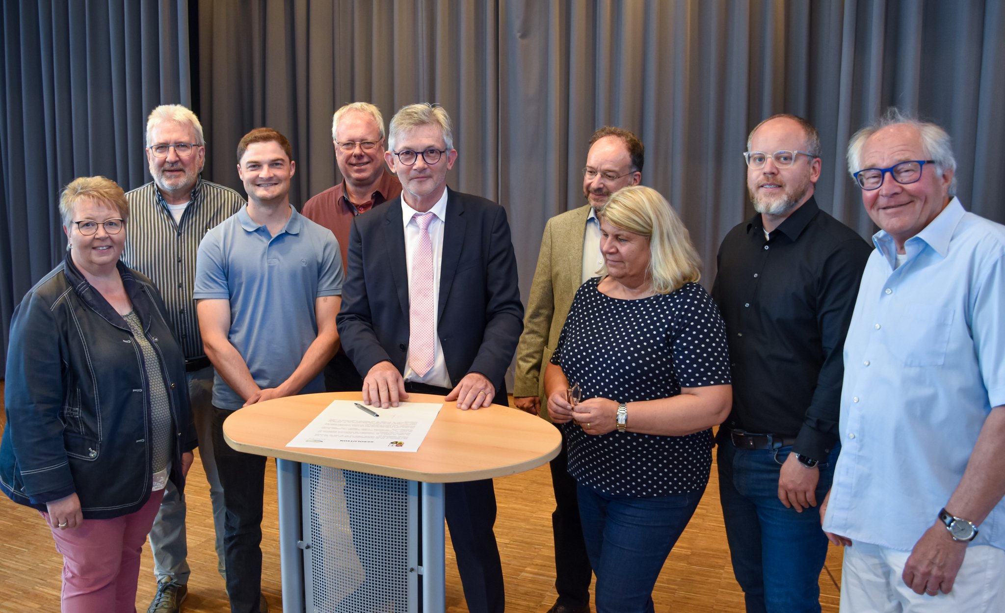 Der VG-Rat unterzeichnet die Resolution