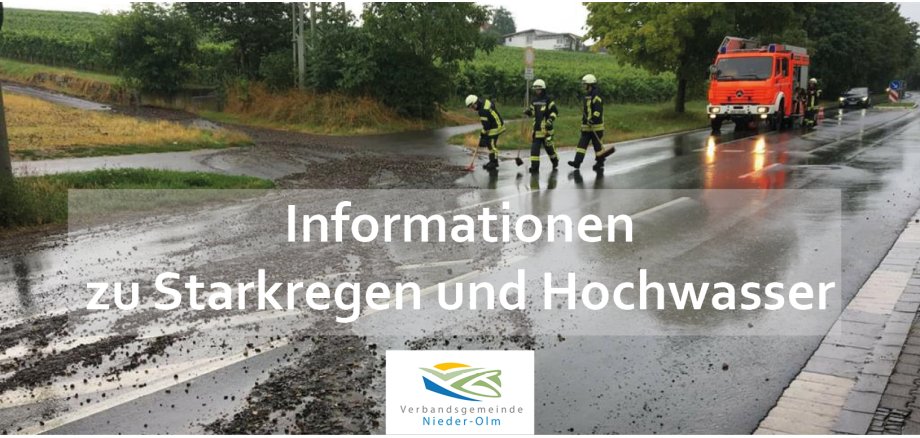 Starkregen und Hochwasser Symbolbild