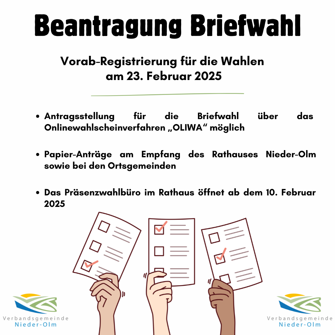 Beantragung Briefwahl - 1 Beantragung Briefwahl - 1