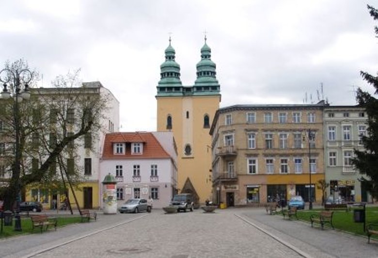 Rynek, der zentrale Platz in Głuchołazy