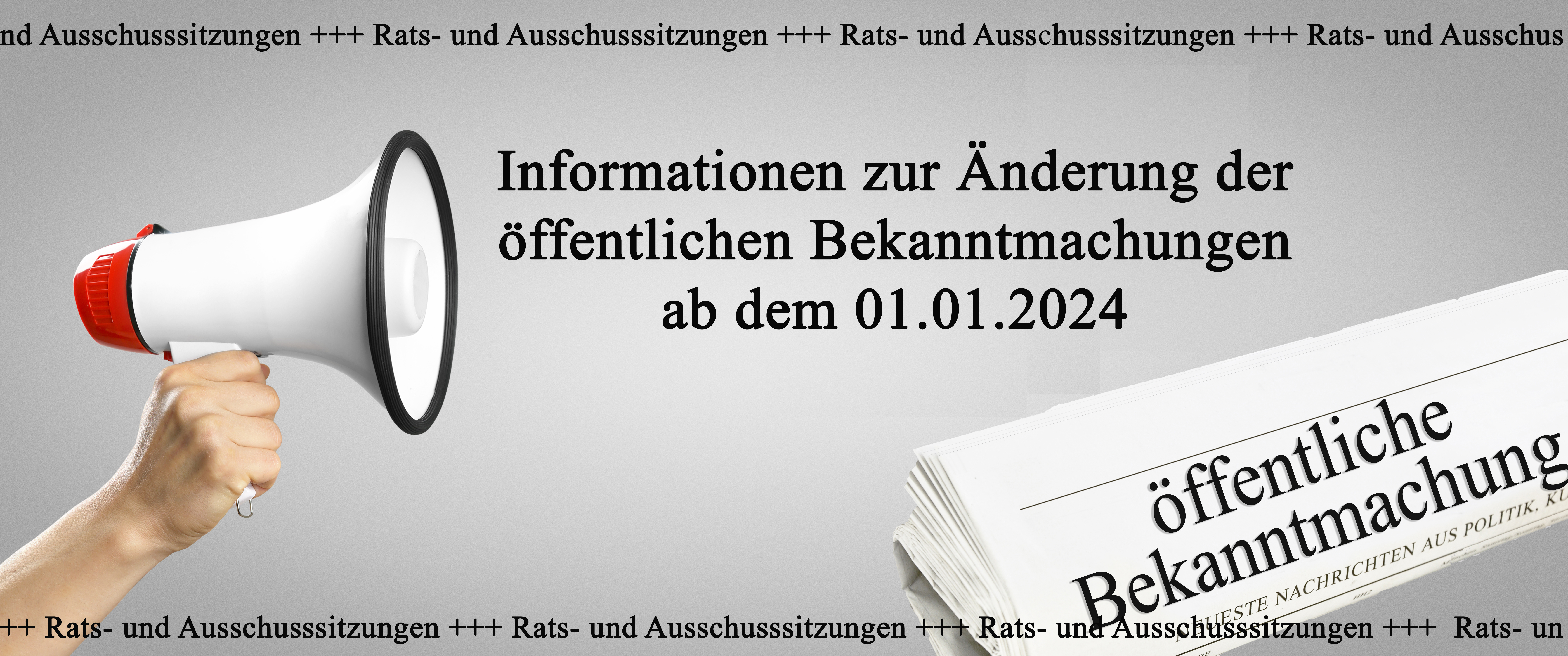 Änderung der öffentlichen Bekanntmachung Änderung der öffentlichen Bekanntmachung