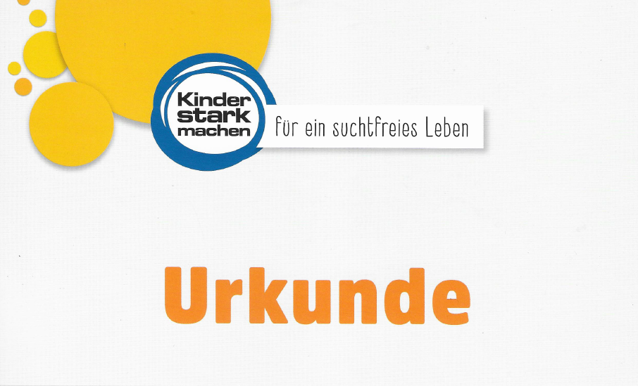 Urkunde Reling Bundeszentrale für gesundheitliche Aufklärung