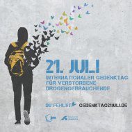 Logo Gedenktag verstorbene Drogengebrauchende