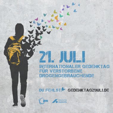 Logo Gedenktag verstorbene Drogengebrauchende