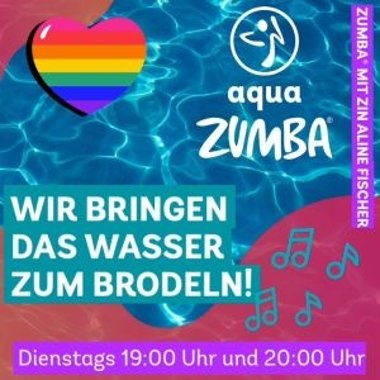 Hinweis auf Wasser-Zumba