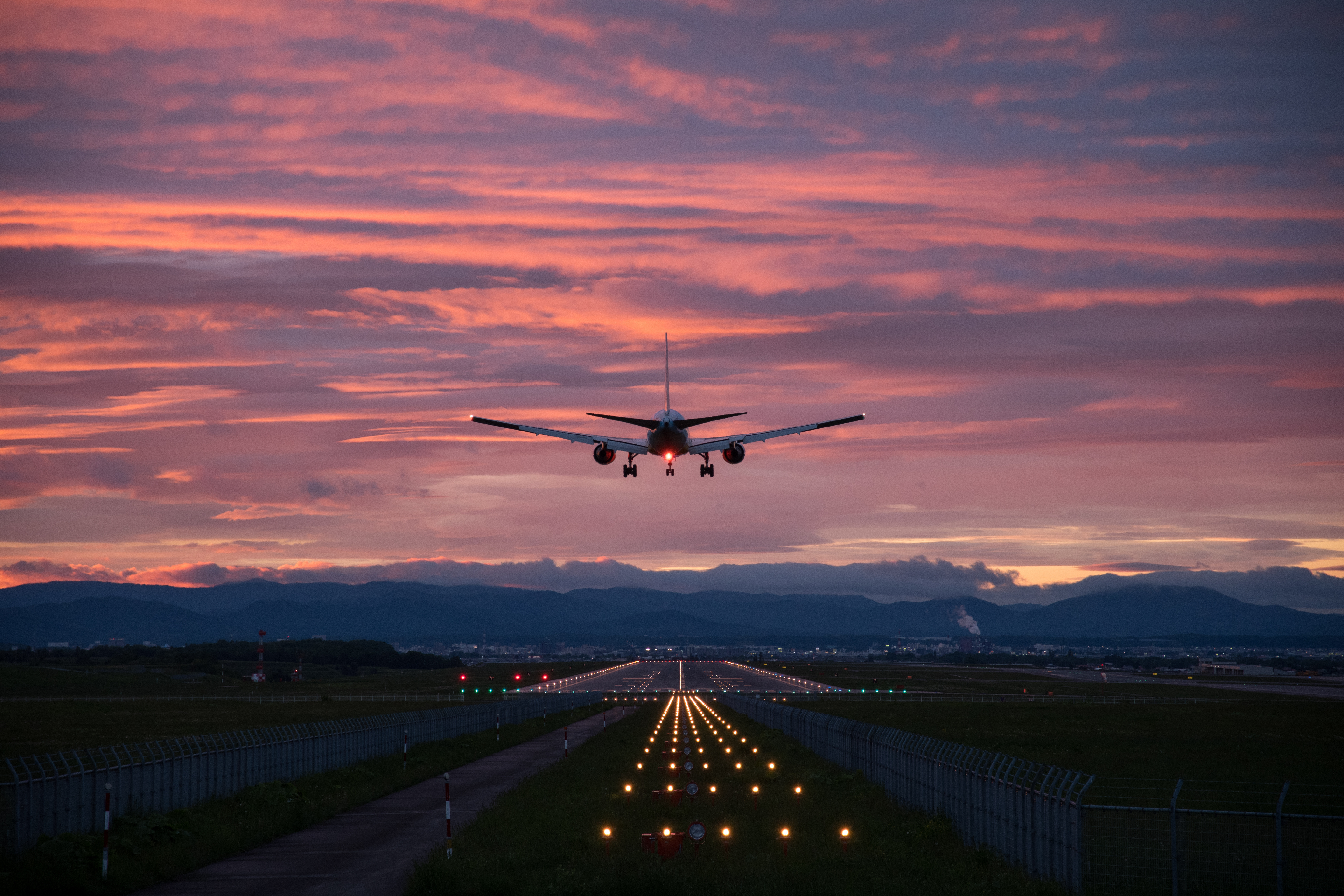 夕陽と飛行機 #2 夕陽と飛行機 #2