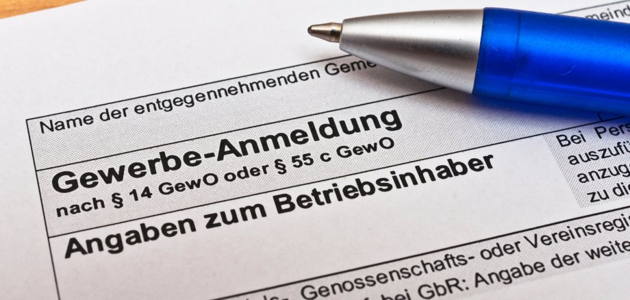 Gewerbeanmeldung ausfüllen