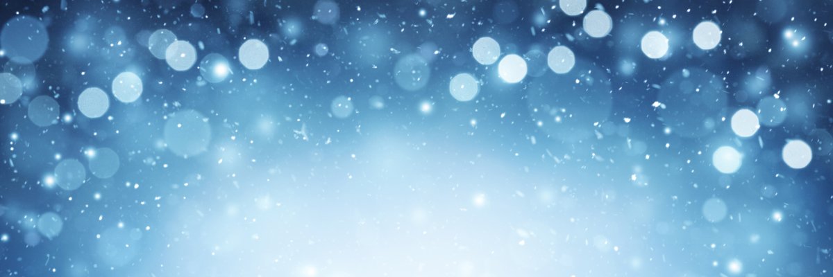 Winter Christmas scenic background with copy space.